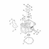 STIHL 0004-992-5504 keerring positie 8 technische tekening