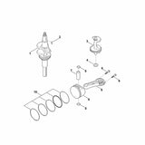 STIHL 0004-034-0100 borgring positie 8 technische tekening