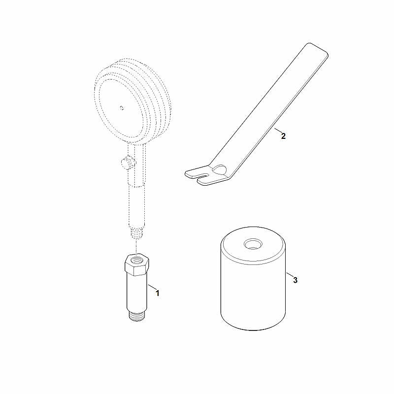 STIHL 0000-890-6502 demontagegereedschap positie 2 technische tekening