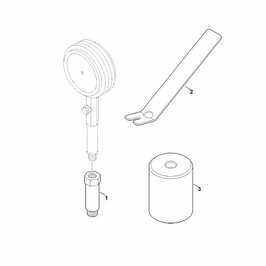 STIHL 0000-890-6502 demontagegereedschap positie 2 technische tekening