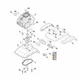 STIHL 6241-716-1906 keerring positie 3 technische tekening