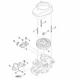 STIHL 0004-951-9740 bout positie 2 technische tekening