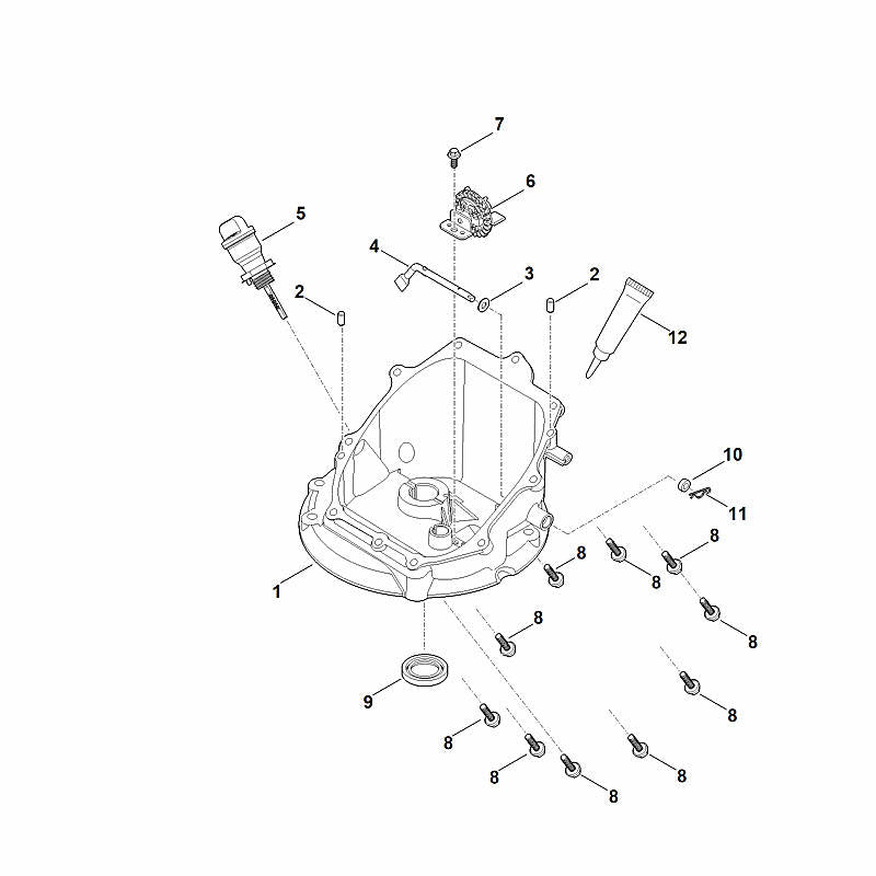 STIHL 0004-350-1701 mof compl. positie 5 technische tekening