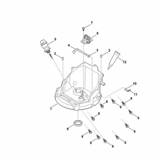 STIHL 0004-350-1701 mof compl. positie 5 technische tekening