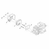 STIHL 0004-028-1203 pen positie 4 technische tekening