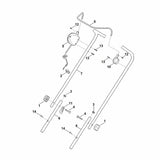 STIHL 6320-430-0405 dodemansschakelaar positie 5 technische tekening