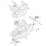 STIHL 6320-700-8550 behuizing positie 2 technische tekening