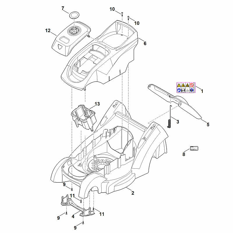 STIHL 6320-967-1506 typeplaatje RMA 239 C positie 7 technische tekening