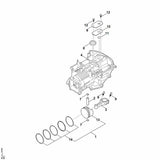 STIHL 0004-007-1033 set zuigerveren positie 14 technische tekening