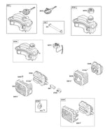 STIHL 0003-000-2783 591947 TANK, BRANDSTOF positie -1 technische tekening