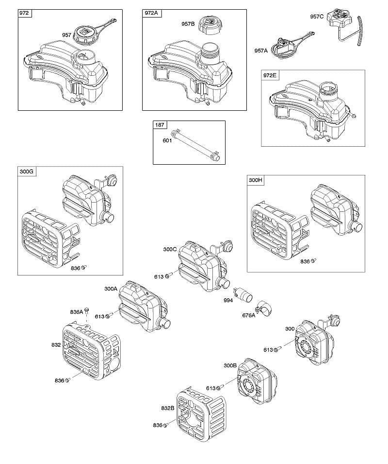 STIHL 0003-000-1045 692046 DEKSEL, BRANDSTOFTANK positie -1 technische tekening