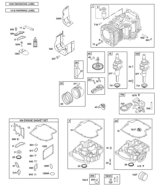 STIHL 0003-000-2369 796584 PAKKING, CILINDERKOP positie 7 technische tekening