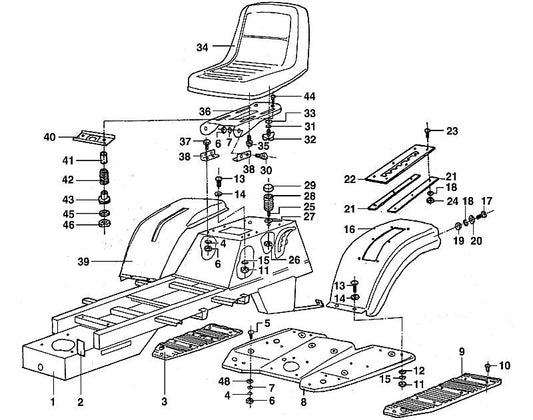 STIHL 9322-630-0180 veerring 8 positie 31 technische tekening