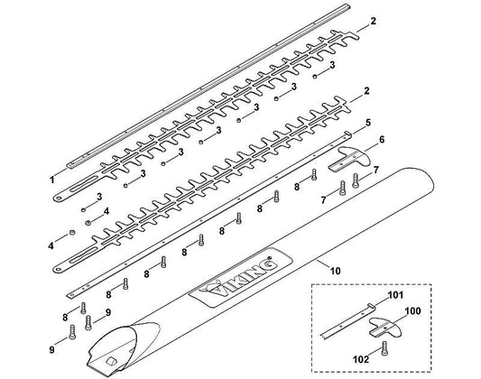 STIHL 9039-488-0991 snijbout M5x30 positie 9 technische tekening