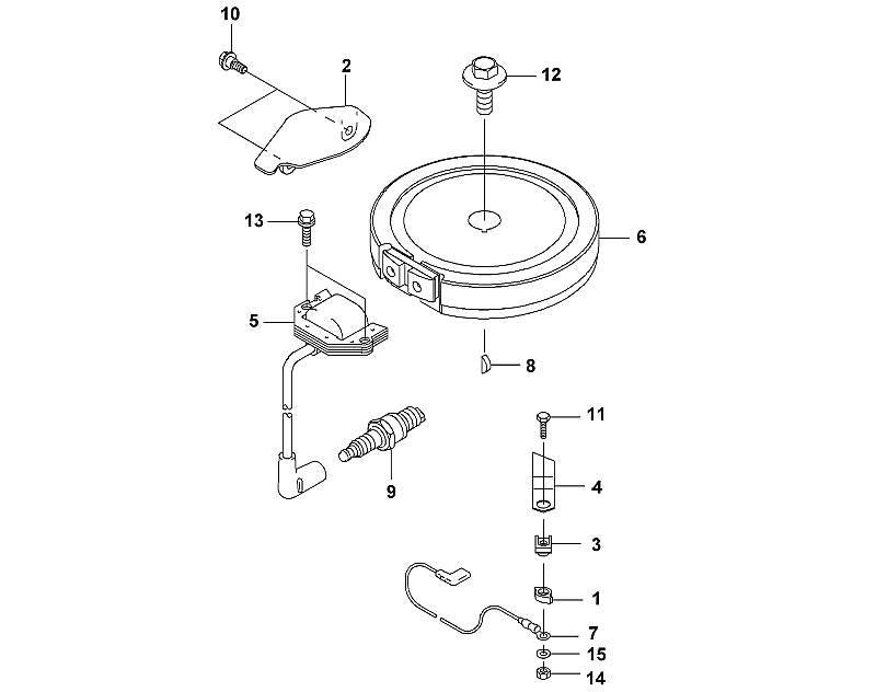 STIHL 0001-400-1300 ontstekingsmodule positie 5 technische tekening