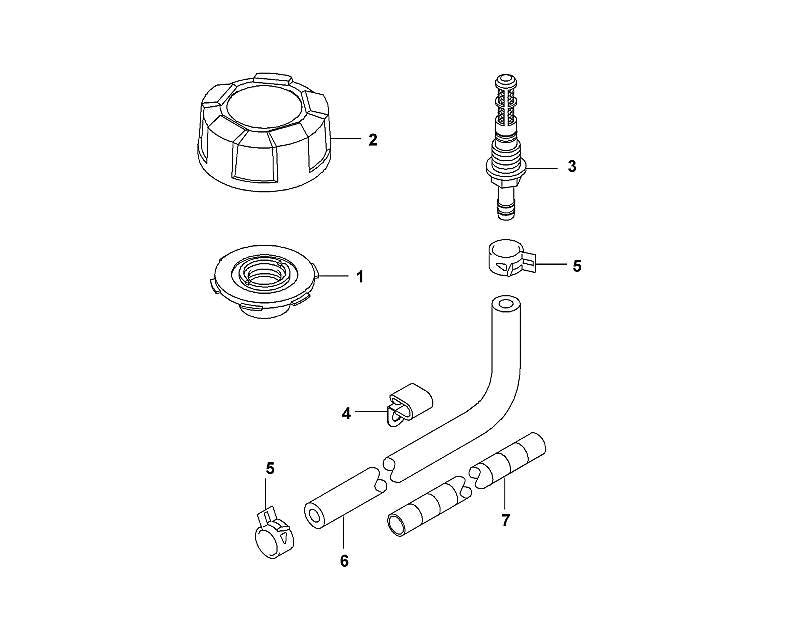 STIHL 0001-358-0800 slang positie 6 technische tekening