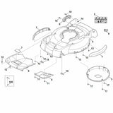 STIHL 6383-700-8500 behuizing compl. positie 4 technische tekening