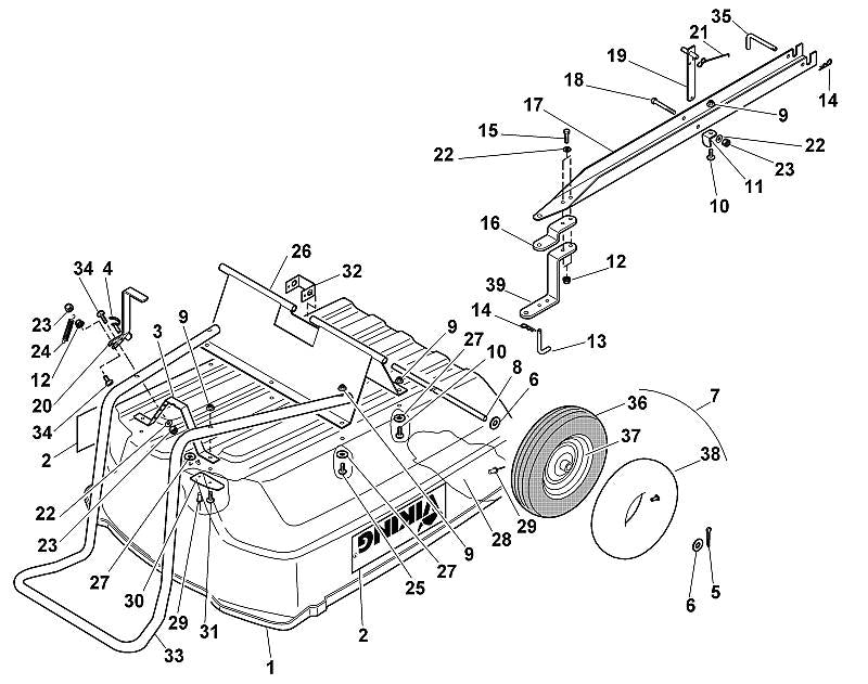 STIHL 6907-731-8221 stang positie 17 technische tekening