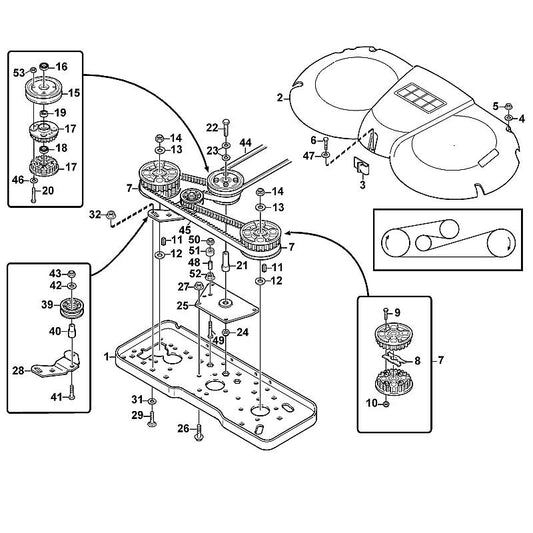 STIHL 9214-320-1400 borgmoer M12 positie 14 technische tekening