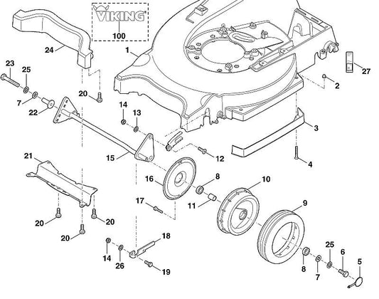 STIHL 9064-318-1830 verzonken bout M8x25 positie 12 technische tekening