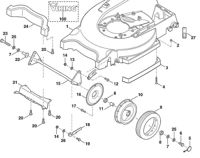 STIHL 9064-318-1830 verzonken bout M8x25 positie 12 technische tekening