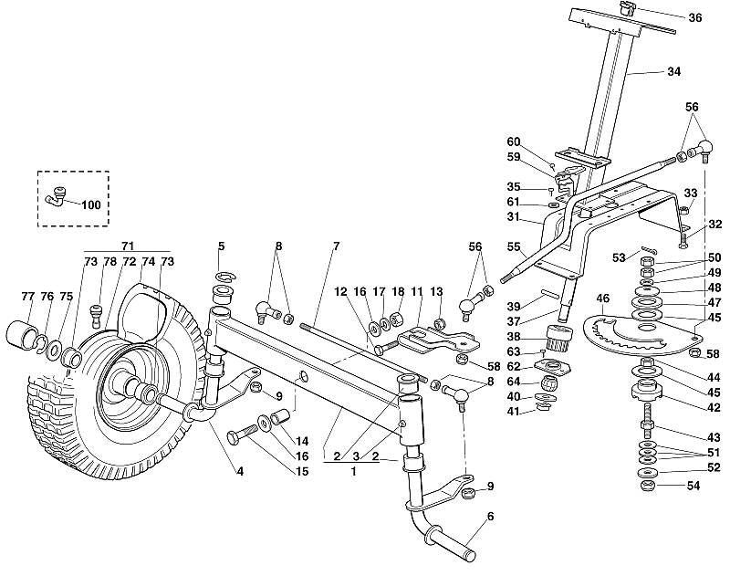 STIHL 9007-318-2470 inbusbout M10x55 positie 12 technische tekening