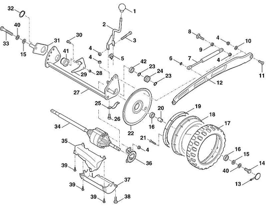 STIHL 9039-488-1300 snijbout M6x35 positie 21 technische tekening