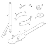 STIHL 0000-890-6500 demontagegereedschap positie 3 technische tekening
