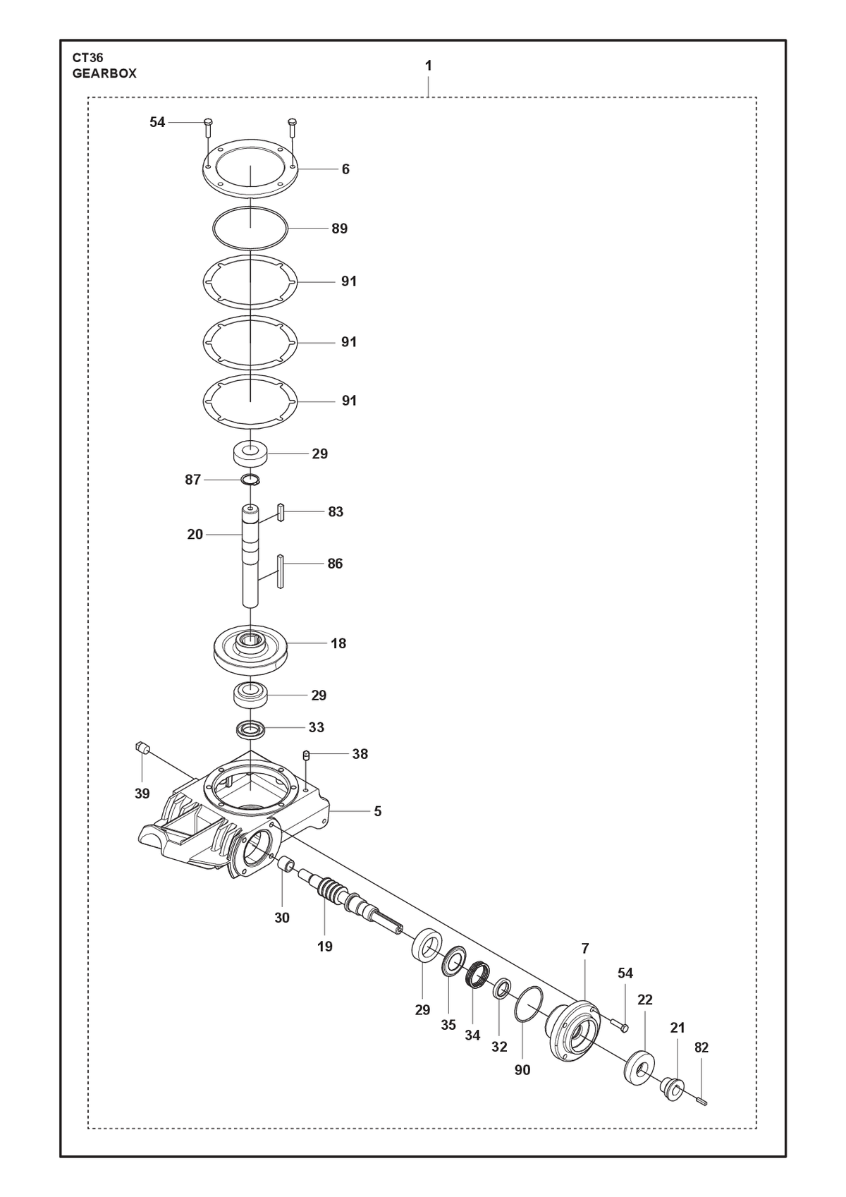 Husqvarna 599176501 onderdelentekening - positie 87