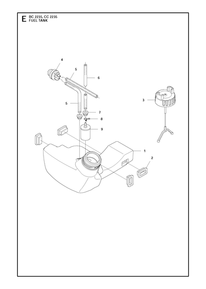 Husqvarna 544889703 onderdelentekening - positie 3
