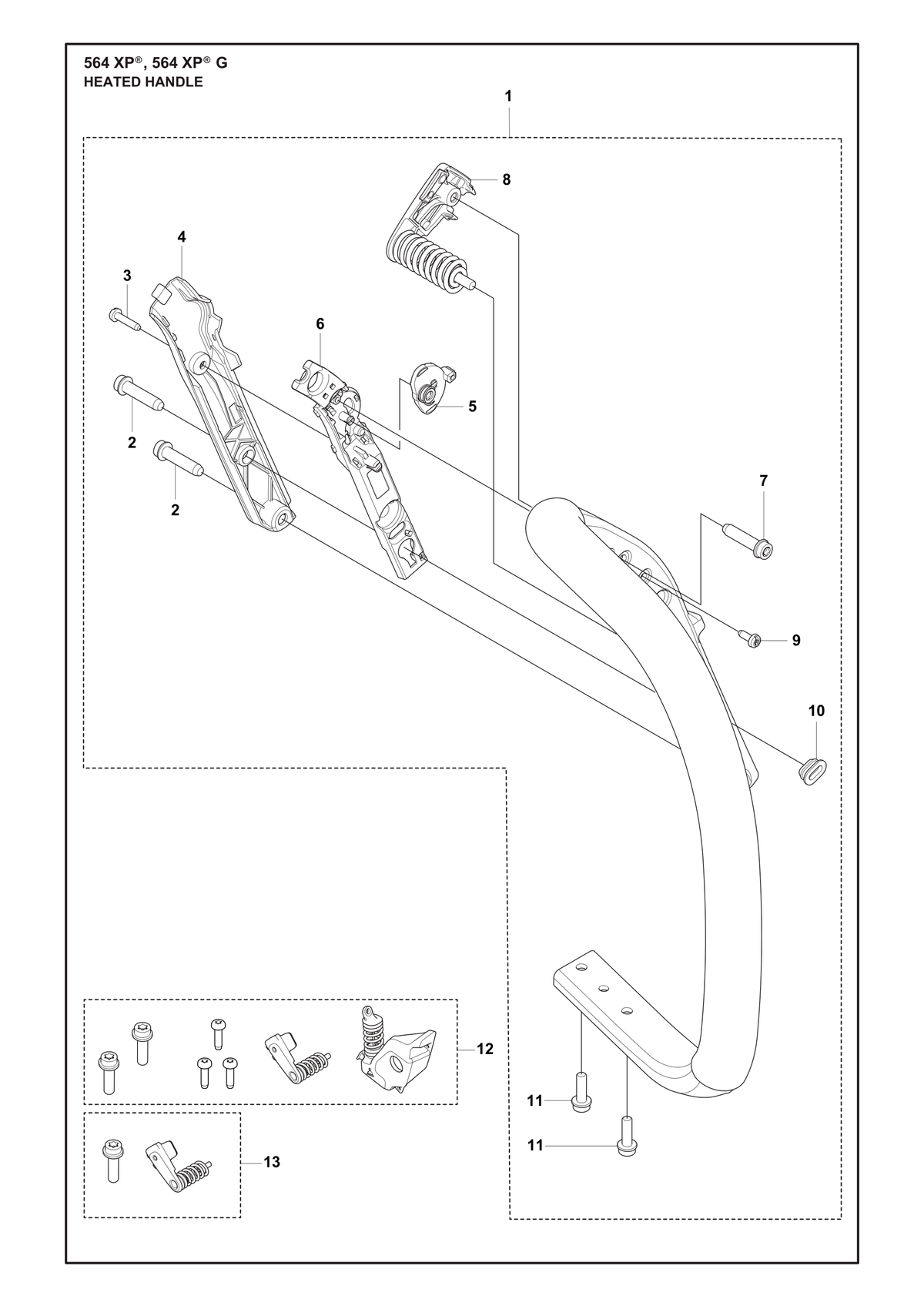 Husqvarna 596296404 onderdelentekening - positie 3
