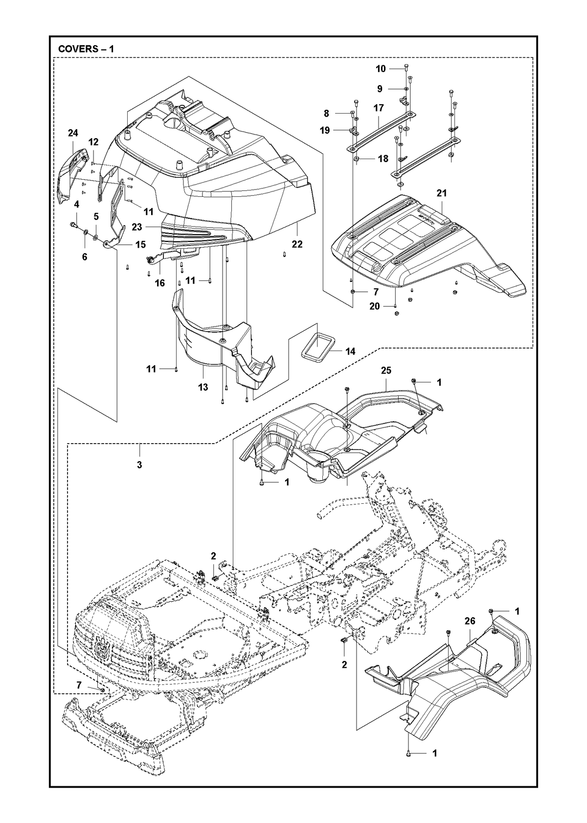 Husqvarna 590904001 onderdelentekening - positie 15