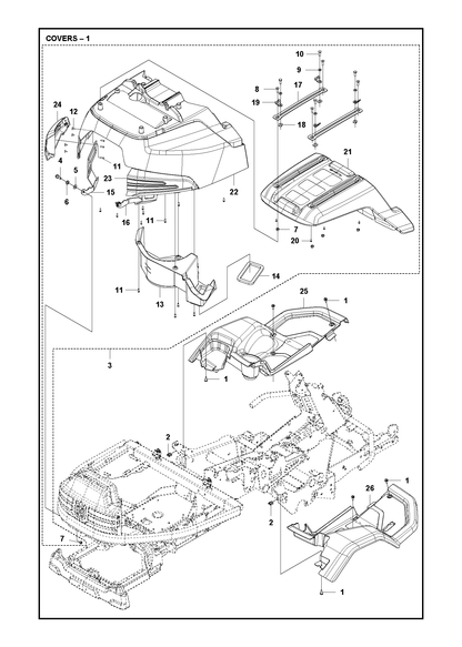 Husqvarna 589499401 onderdelentekening - positie 22