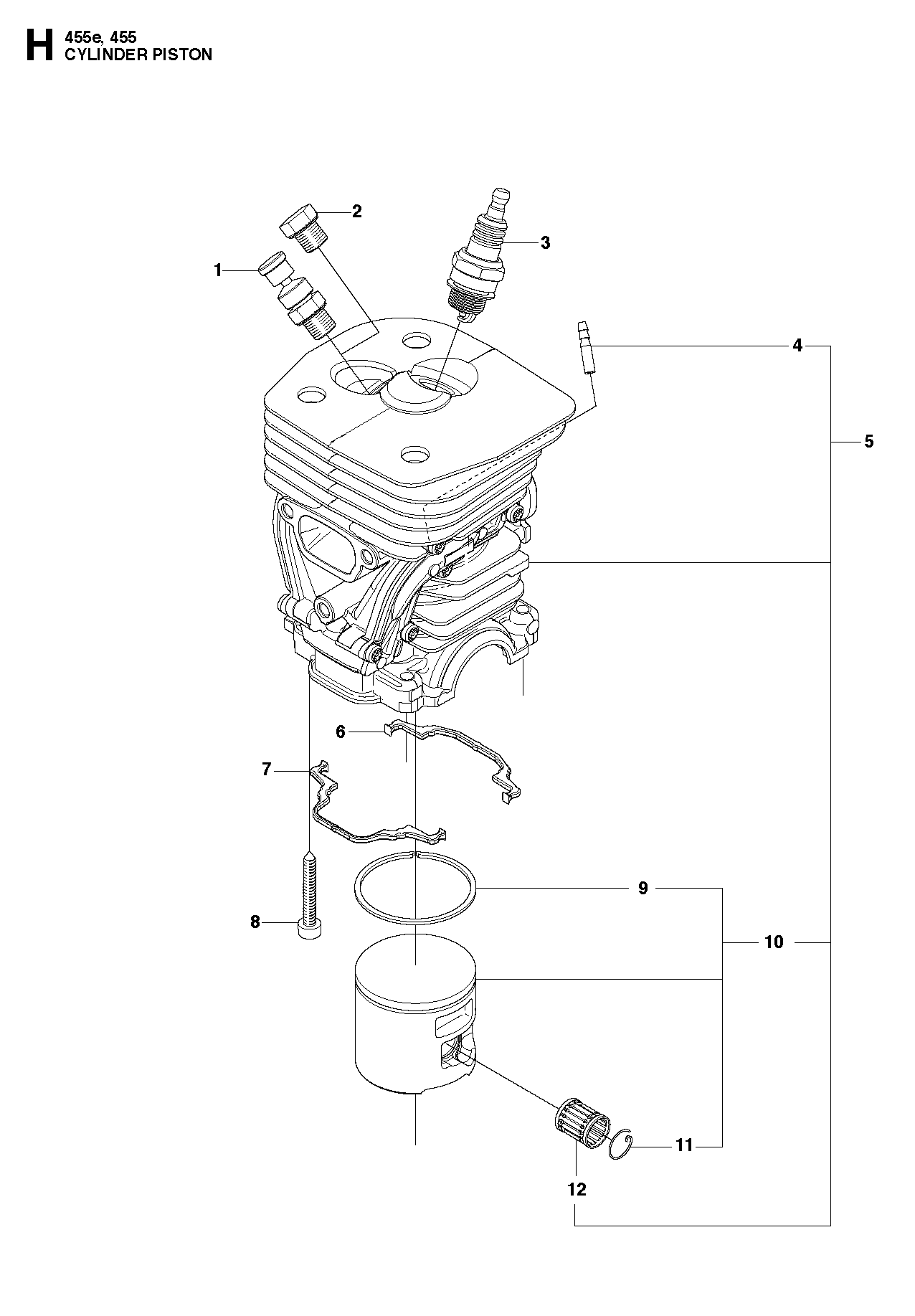 Husqvarna 503552201 onderdelentekening - positie 2