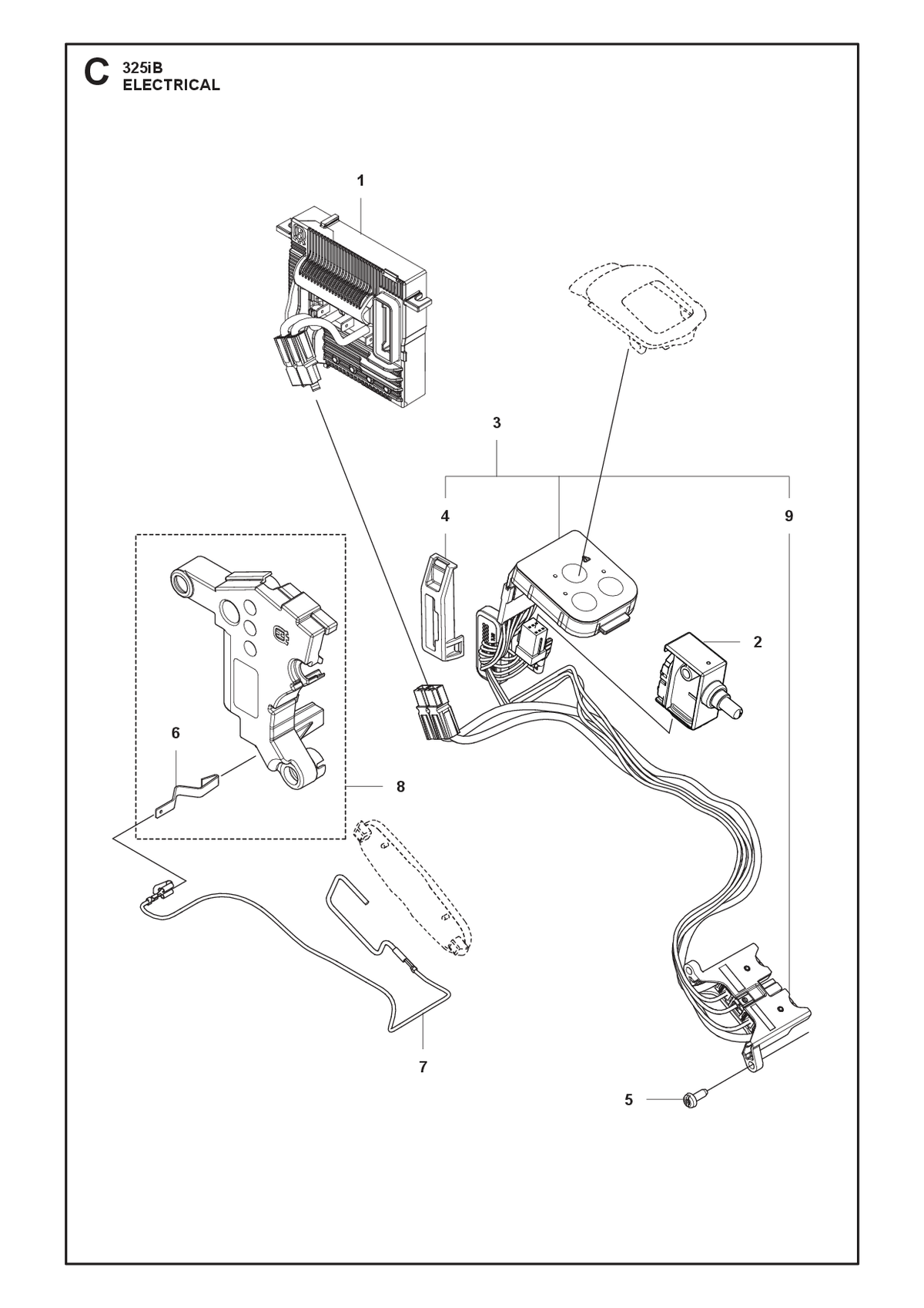 Husqvarna 586492201 onderdelentekening - positie 6
