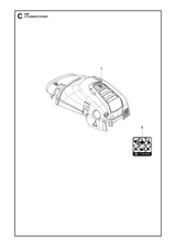 Husqvarna 587248604 onderdelentekening - positie 1