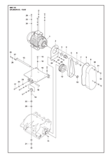 Husqvarna 504749603 onderdelentekening - positie 21