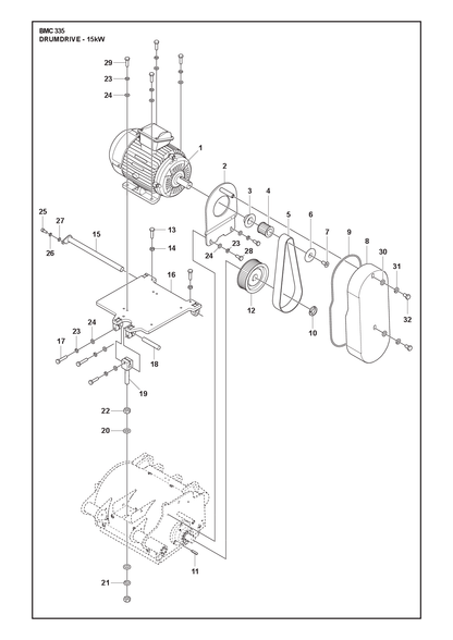 Husqvarna 504749603 onderdelentekening - positie 21