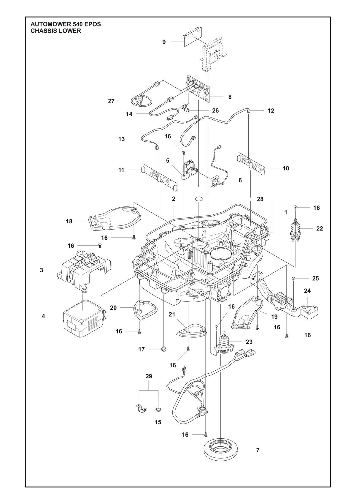 Husqvarna 547158401 onderdelentekening - positie 24