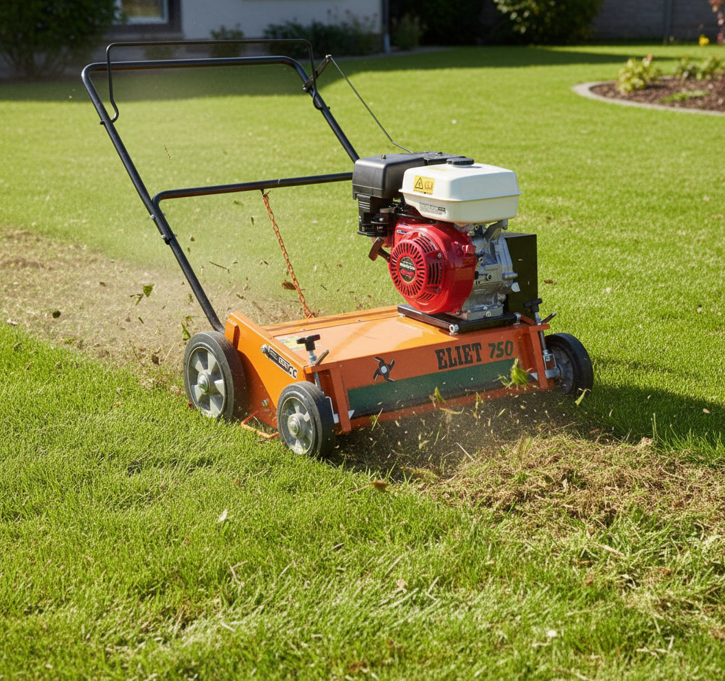 Eliet E750 Pro DC verticuteermachine – 75 cm werkbreedte