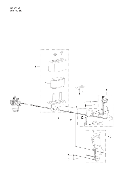 Husqvarna 599349061 onderdelentekening - positie 6