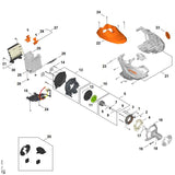 STIHL FA016001104 Rotor positie 5 technische tekening