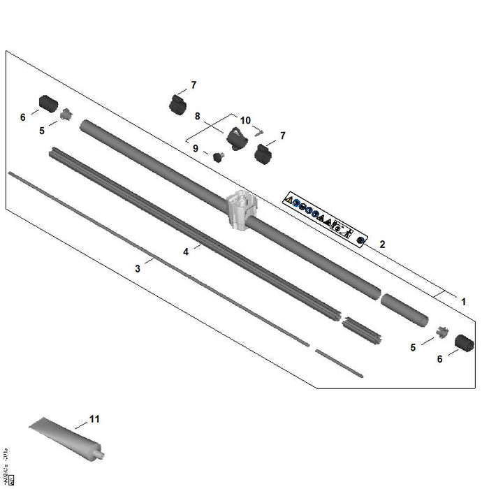 STIHL FA027107103 Steel 25,4 mm positie 1 technische tekening