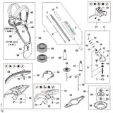 STIHL FA017173000 Transportbeschermer positie 44 technische tekening