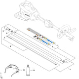 STIHL 4140-711-2500 Huls positie 7 technische tekening