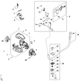STIHL FA084403010 Kabelboom positie 17 technische tekening