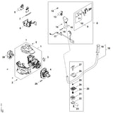 STIHL FA086000850 Carter positie 1 technische tekening