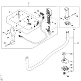 STIHL FA097901700 Handgreep positie 17 technische tekening