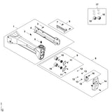 STIHL 4148-716-2951 Gatenstrip positie 6 technische tekening