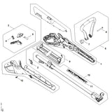 STIHL FA107901002 Handgreephuis positie 1 technische tekening